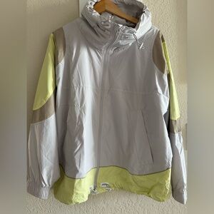 adidas x Stella McCartney Stylish Gray and Yellow Windbreaker Jacket